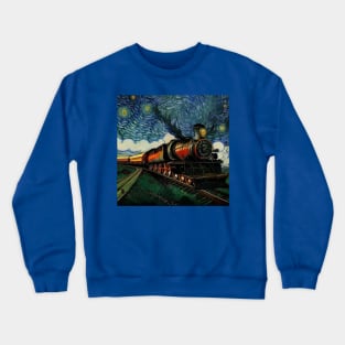 Starry Night Wizarding Express Train Crewneck Sweatshirt